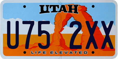 UT license plate U752XX