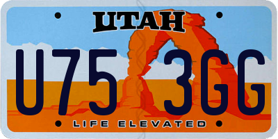 UT license plate U753GG