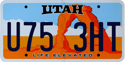 UT license plate U753HT