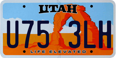UT license plate U753LH