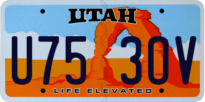 UT license plate U753OV