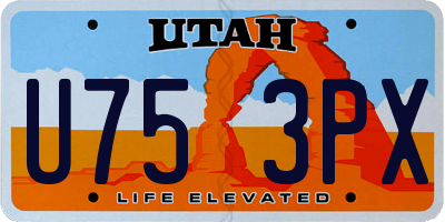 UT license plate U753PX