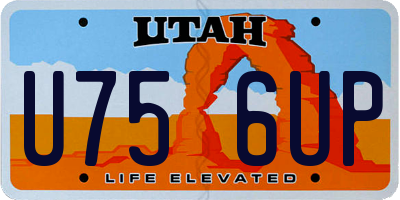 UT license plate U756UP