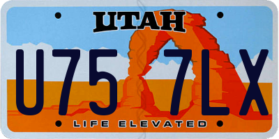 UT license plate U757LX