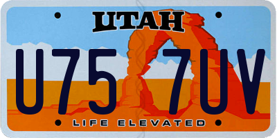 UT license plate U757UV