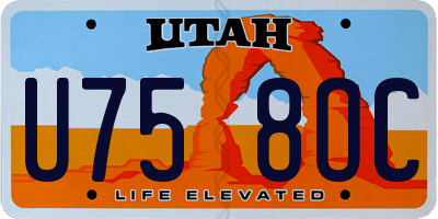 UT license plate U758OC