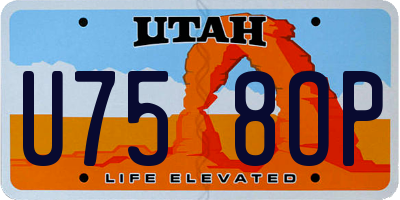 UT license plate U758OP