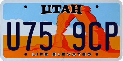 UT license plate U759CP