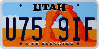 UT license plate U759IF