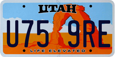 UT license plate U759RE