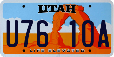 UT license plate U761OA
