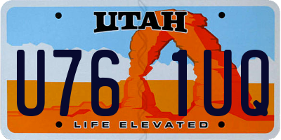 UT license plate U761UQ