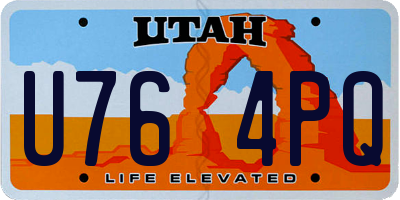 UT license plate U764PQ