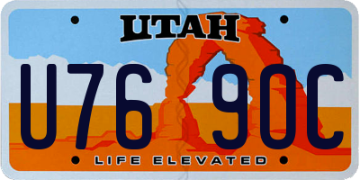 UT license plate U769OC