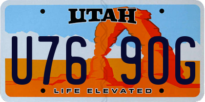 UT license plate U769OG