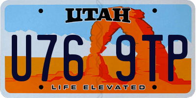 UT license plate U769TP