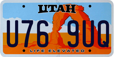 UT license plate U769UQ