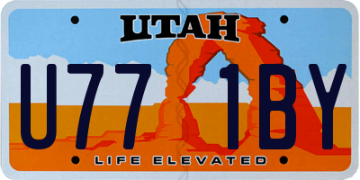 UT license plate U771BY