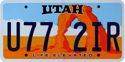 UT license plate U772IR