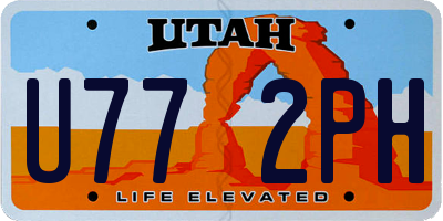 UT license plate U772PH