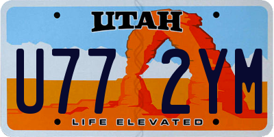 UT license plate U772YM