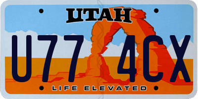 UT license plate U774CX