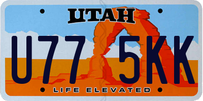 UT license plate U775KK