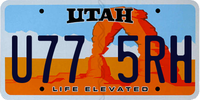 UT license plate U775RH