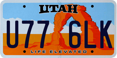 UT license plate U776LK