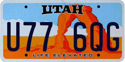 UT license plate U776QG