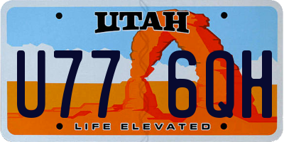 UT license plate U776QH