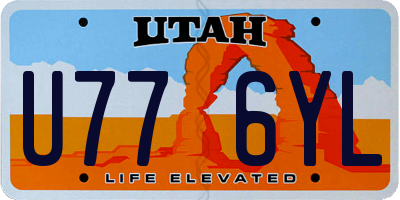 UT license plate U776YL