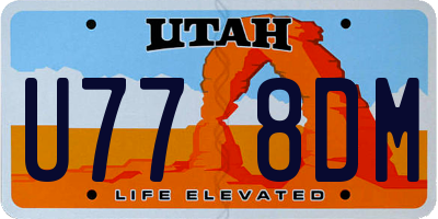 UT license plate U778DM