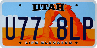 UT license plate U778LP
