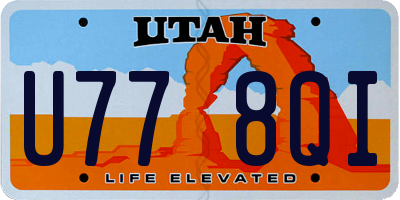 UT license plate U778QI