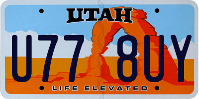 UT license plate U778UY