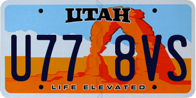 UT license plate U778VS