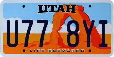 UT license plate U778YI