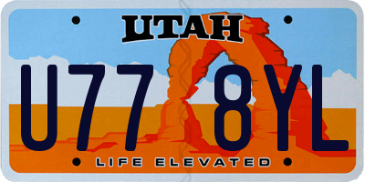 UT license plate U778YL