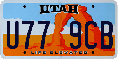 UT license plate U779CB
