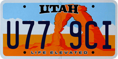 UT license plate U779CI