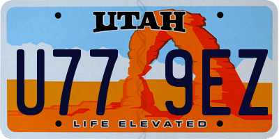 UT license plate U779EZ