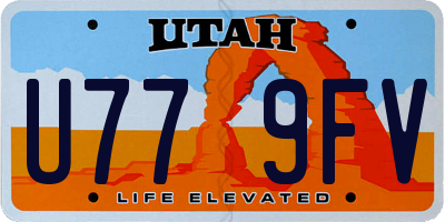UT license plate U779FV