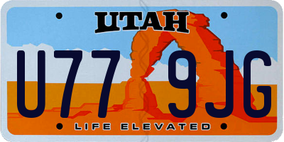 UT license plate U779JG