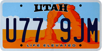 UT license plate U779JM