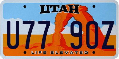UT license plate U779OZ