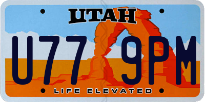 UT license plate U779PM
