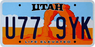 UT license plate U779YK