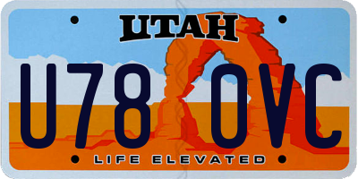 UT license plate U780VC