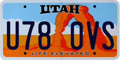 UT license plate U780VS